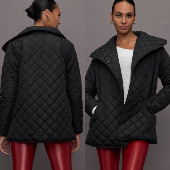 Carbon38 Jackets & Blazers - NWT Carbon38 Quilted Coat in Black Size Medium